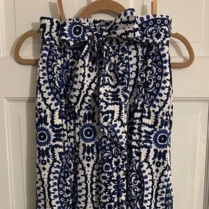 Talbots blue and white maxi skirt size 2